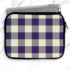 Blue Purple And White Plaids Apple Ipad 2/3/4 Zipper Cases by ConteMonfrey