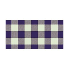 Blue Purple And White Plaids Yoga Headband by ConteMonfrey