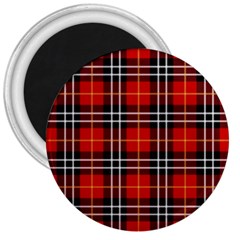 Black, White And Red Classic Plaids 3  Magnets by ConteMonfrey