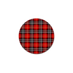 Black, White And Red Classic Plaids Golf Ball Marker (10 Pack) by ConteMonfrey