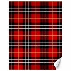 Black, White And Red Classic Plaids Canvas 12  X 16  by ConteMonfrey