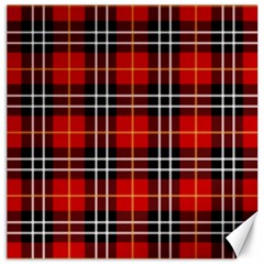 Black, White And Red Classic Plaids Canvas 16  X 16  by ConteMonfrey