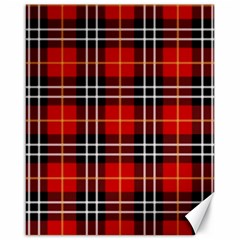 Black, White And Red Classic Plaids Canvas 16  X 20  by ConteMonfrey