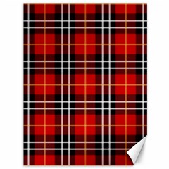 Black, White And Red Classic Plaids Canvas 36  X 48  by ConteMonfrey