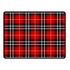 Black, White And Red Classic Plaids Fleece Blanket (small) by ConteMonfrey