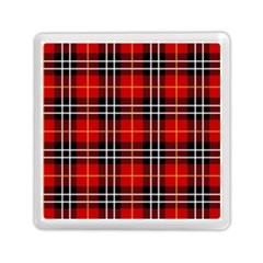 Black, White And Red Classic Plaids Memory Card Reader (square) by ConteMonfrey