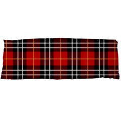 Black, White And Red Classic Plaids Body Pillow Case Dakimakura (two Sides) by ConteMonfrey