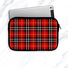 Black, White And Red Classic Plaids Apple Ipad Mini Zipper Cases by ConteMonfrey