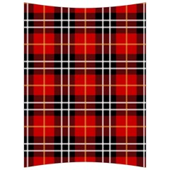 Black, White And Red Classic Plaids Back Support Cushion by ConteMonfrey