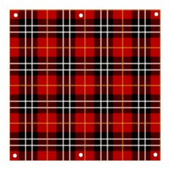 Black, White And Red Classic Plaids Banner And Sign 3  X 3  by ConteMonfrey