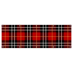 Black, White And Red Classic Plaids Banner And Sign 12  X 4  by ConteMonfrey