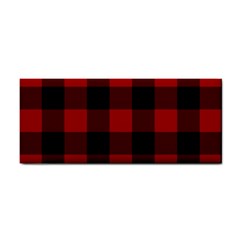 Red And Black Plaids Hand Towel by ConteMonfrey