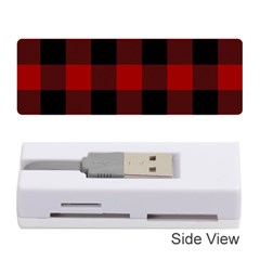 Red And Black Plaids Memory Card Reader (stick) by ConteMonfrey