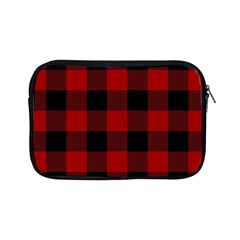 Red And Black Plaids Apple Ipad Mini Zipper Cases by ConteMonfrey