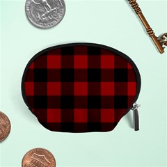 Red And Black Plaids Accessory Pouch (small) by ConteMonfrey