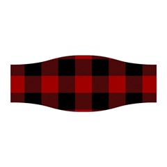 Red And Black Plaids Stretchable Headband by ConteMonfrey