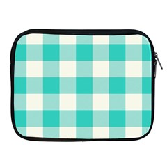 Blue And White Plaids Apple Ipad 2/3/4 Zipper Cases by ConteMonfrey