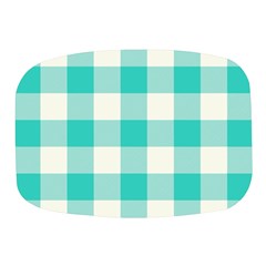 Blue And White Plaids Mini Square Pill Box by ConteMonfrey