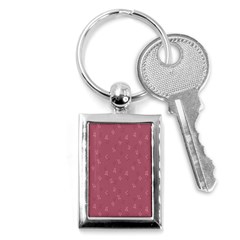 Background-flower Pattern Key Chain (rectangle) by nateshop