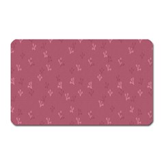 Background-flower Pattern Magnet (rectangular) by nateshop