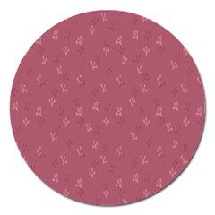 Background-flower Pattern Magnet 5  (round) by nateshop