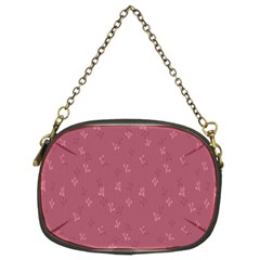 Background-flower Pattern Chain Purse (Two Sides)