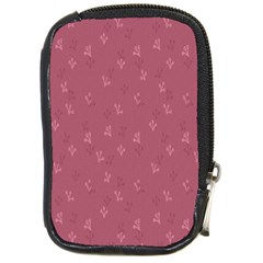 Background-flower Pattern Compact Camera Leather Case by nateshop