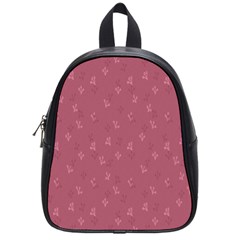 Background-flower Pattern School Bag (Small)