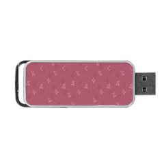 Background-flower Pattern Portable Usb Flash (two Sides) by nateshop