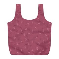 Background-flower Pattern Full Print Recycle Bag (L)