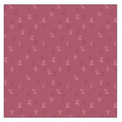 Background-flower Pattern Square Satin Scarf (36  x 36 )