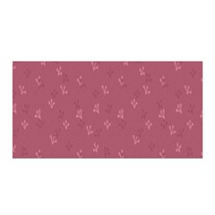 Background-flower Pattern Satin Wrap 35  x 70 