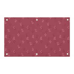 Background-flower Pattern Banner And Sign 5  X 3 