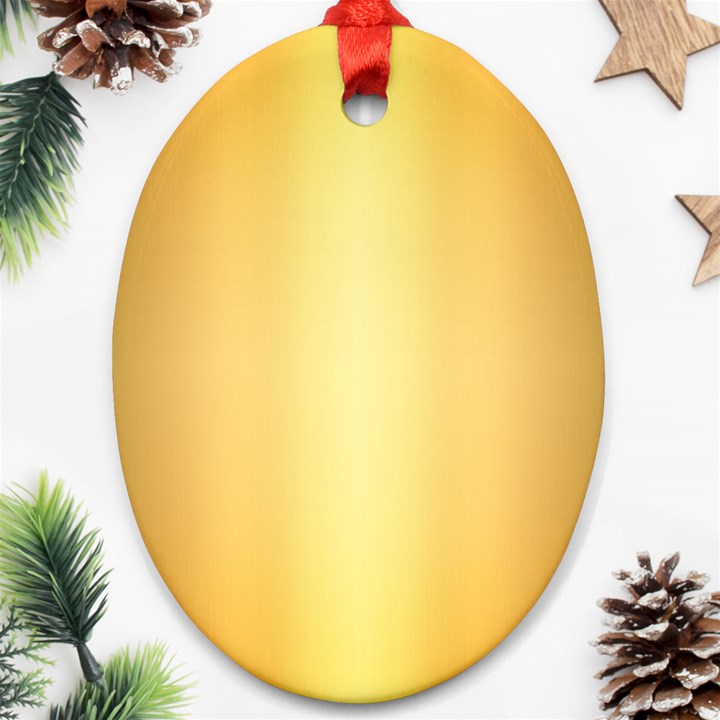 Background-gold Oval Ornament (Two Sides)