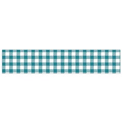 Straight Blue White Small Plaids Small Flano Scarf by ConteMonfrey