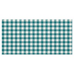 Straight Blue White Small Plaids Banner And Sign 8  X 4  by ConteMonfrey