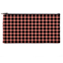 Straight Black Pink Small Plaids  Pencil Case by ConteMonfrey