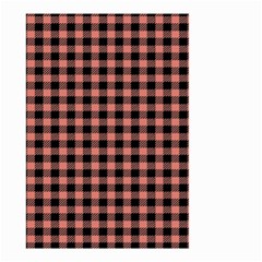 Straight Black Pink Small Plaids  Small Garden Flag (two Sides) by ConteMonfrey