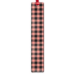 Straight Black Pink Small Plaids  Large Book Marks by ConteMonfrey