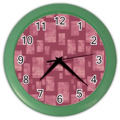 Background-pattern Flower Color Wall Clock by nateshop