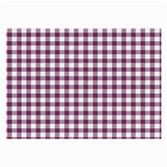 Straight Purple White Small Plaids  Large Glasses Cloth (2 Sides) by ConteMonfrey