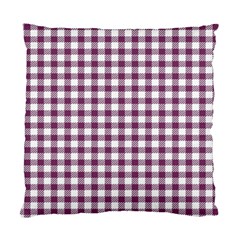 Straight Purple White Small Plaids  Standard Cushion Case (one Side) by ConteMonfrey