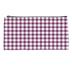 Straight Purple White Small Plaids  Pencil Case by ConteMonfrey