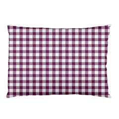 Straight Purple White Small Plaids  Pillow Case (two Sides) by ConteMonfrey