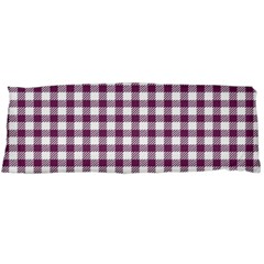 Straight Purple White Small Plaids  Body Pillow Case (dakimakura) by ConteMonfrey