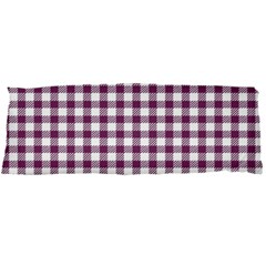 Straight Purple White Small Plaids  Body Pillow Case Dakimakura (two Sides) by ConteMonfrey