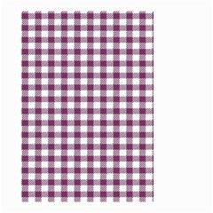 Straight Purple White Small Plaids  Small Garden Flag (two Sides) by ConteMonfrey