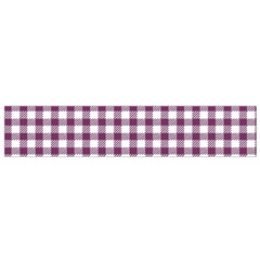 Straight Purple White Small Plaids  Small Flano Scarf by ConteMonfrey