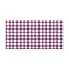 Straight Purple White Small Plaids  Yoga Headband by ConteMonfrey