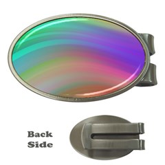 Background-rainbow Money Clips (oval)  by nateshop